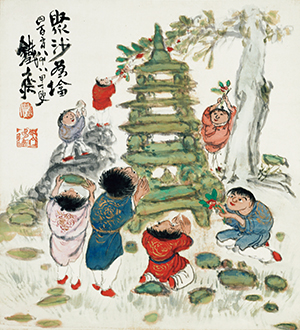 清荒神清澄寺を訪ねて　鉄斎美術館本館「聖光殿」　「鉄斎の人物画―画道のはじめは人物なり―」後期展